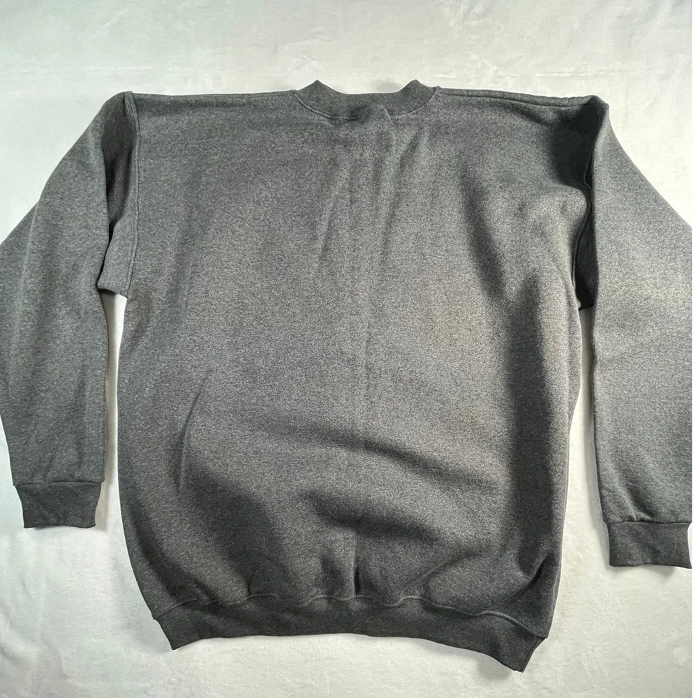 VTG Alstyle Apparel Mens XL Heavyweight Sweatshirt Gray Cotton Blend Pullover